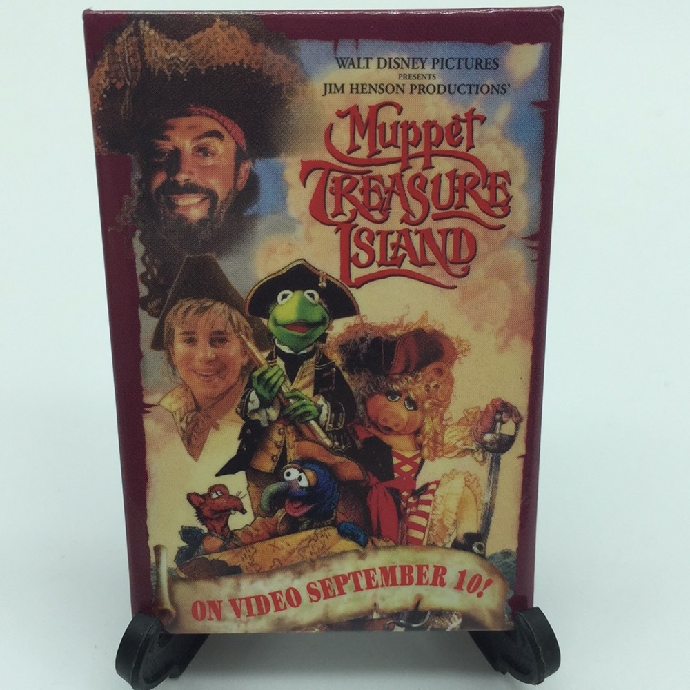 Muppet Treasure Island Video Advertising Pinback